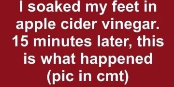 soaked feet in apple cider