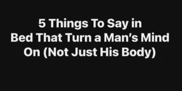 5 things to say in bed