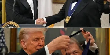 Country legend George Strait received a Kennedy Center Honors medal in the Oval Office
