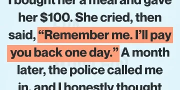 I Gave a Stranger 100 and a Meal I Never Expected Her to Show Up With a Police Officer