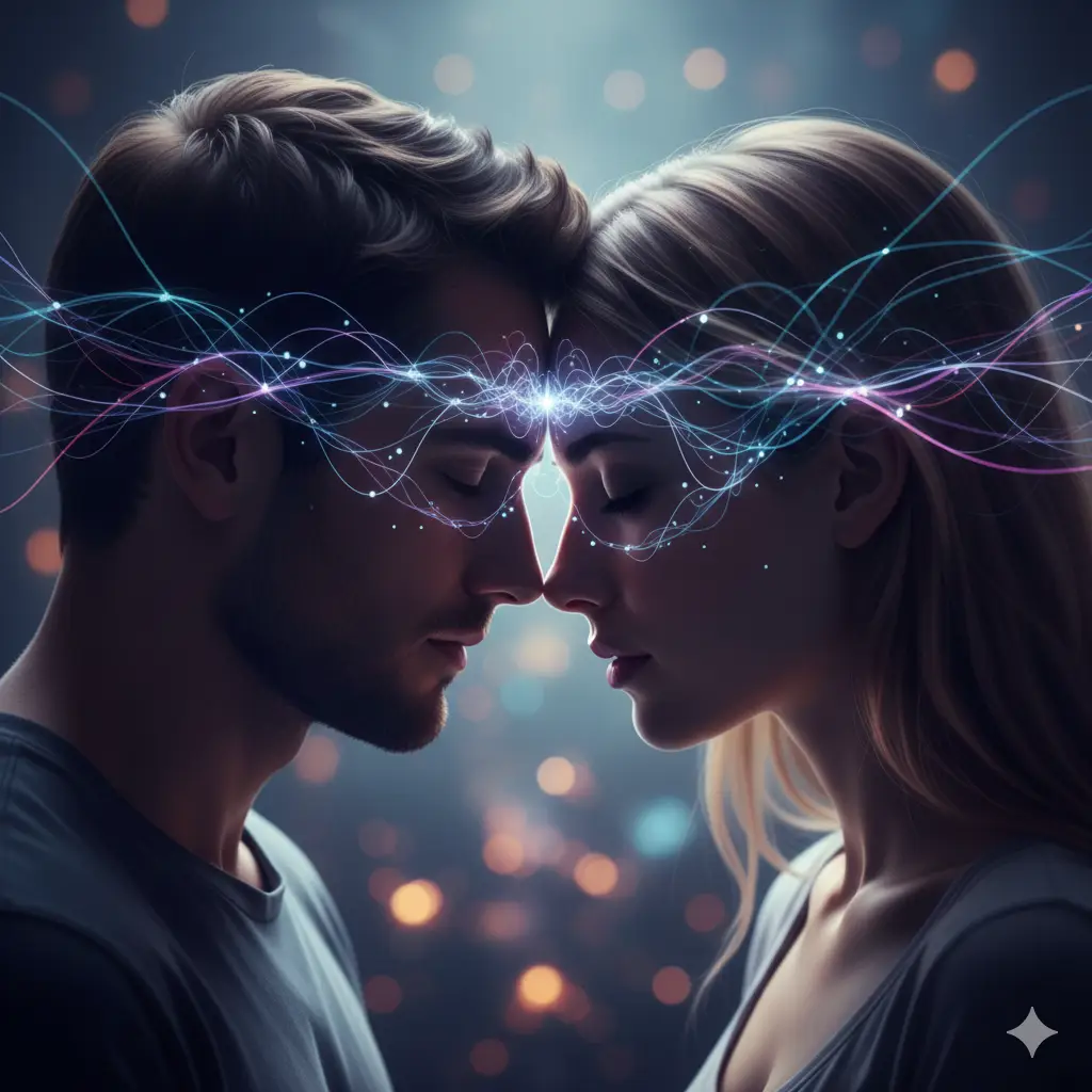 Close-up of a couple looking into each other's eyes