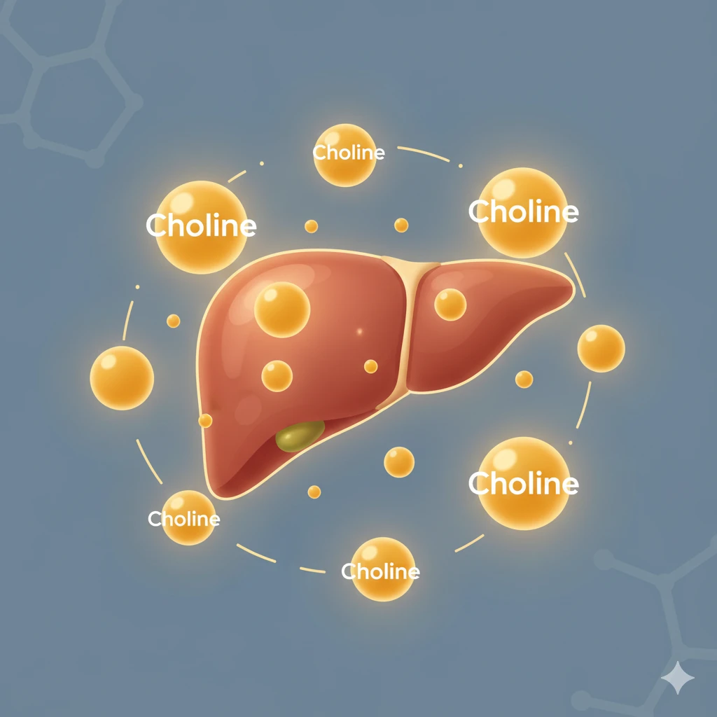 Infographic showing liver support