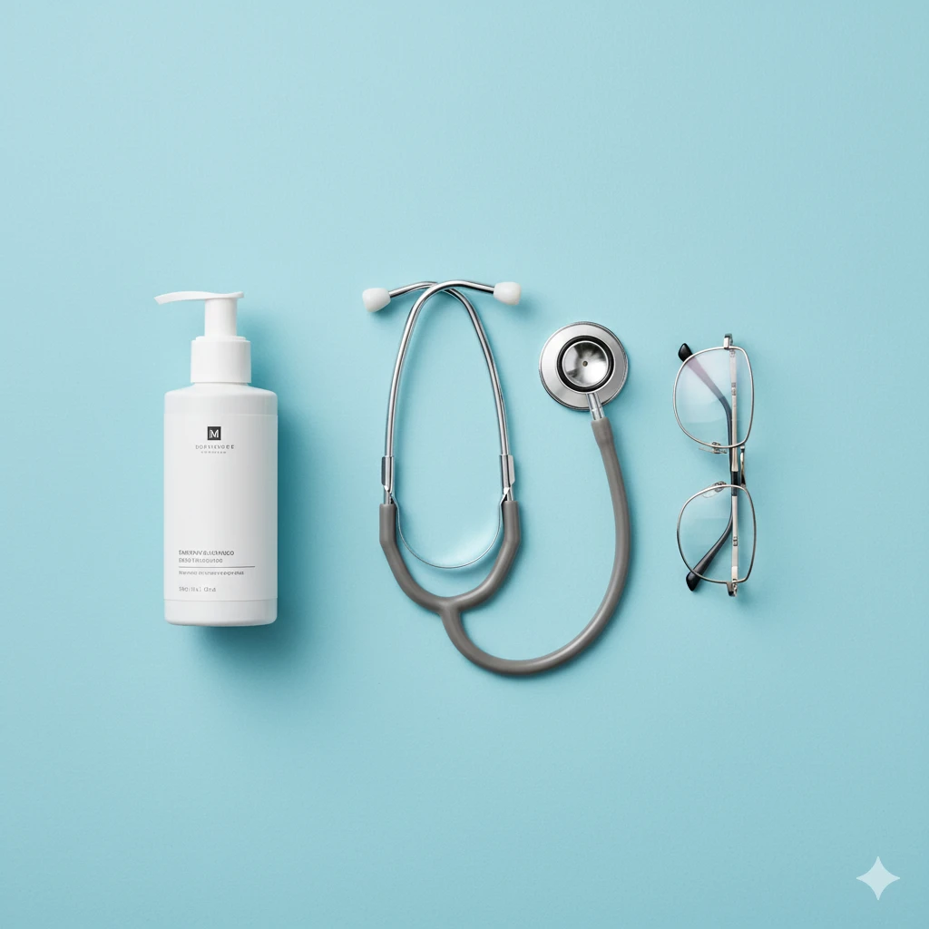 Medical tools representing professional health advice