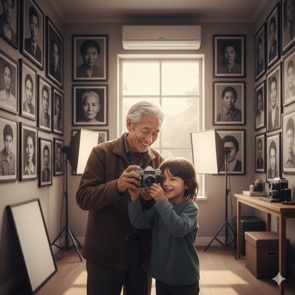 Alejandro in his new photography studio