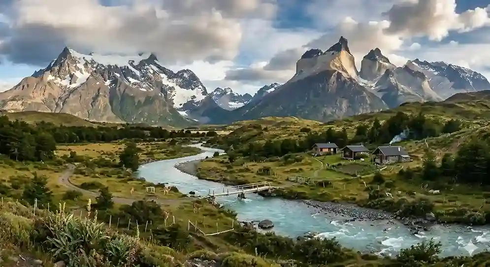 A dramatic, sheltered valley in Chilean Patagonia