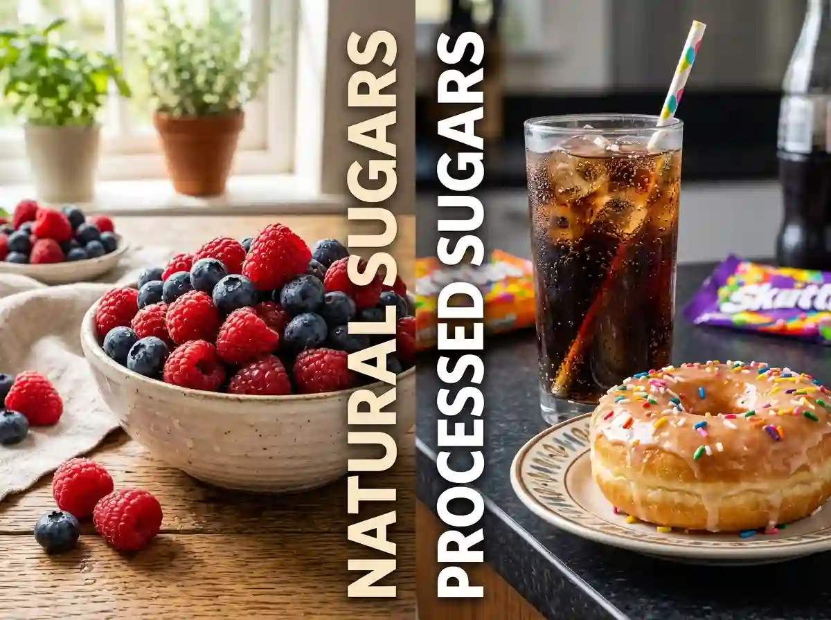Natural fruit versus processed sugary snacks