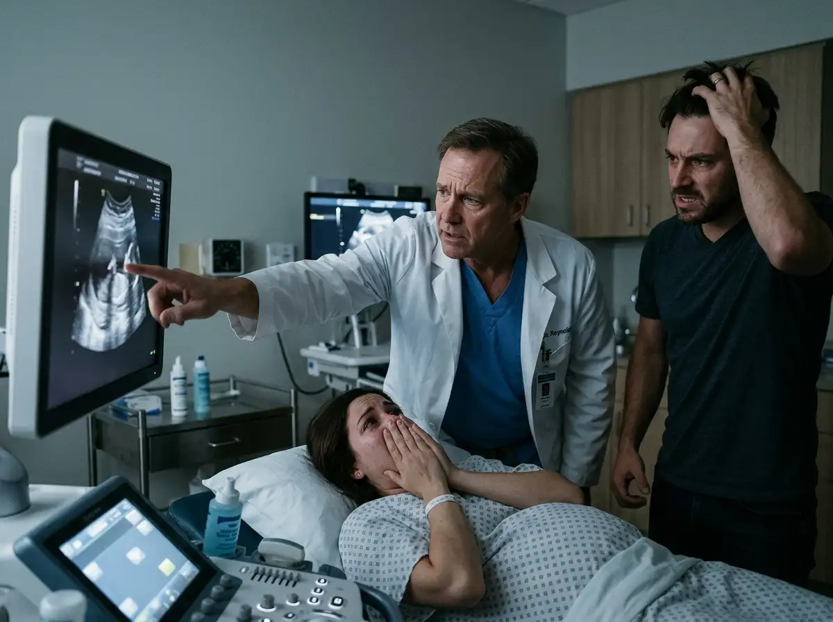 The tense moment the doctor reveals the true timeline of the pregnancy.