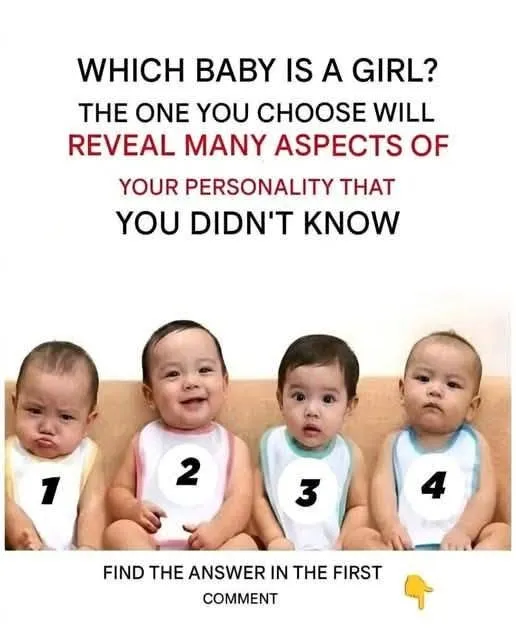 Illustration of four cartoon babies sitting in a row with different expressions