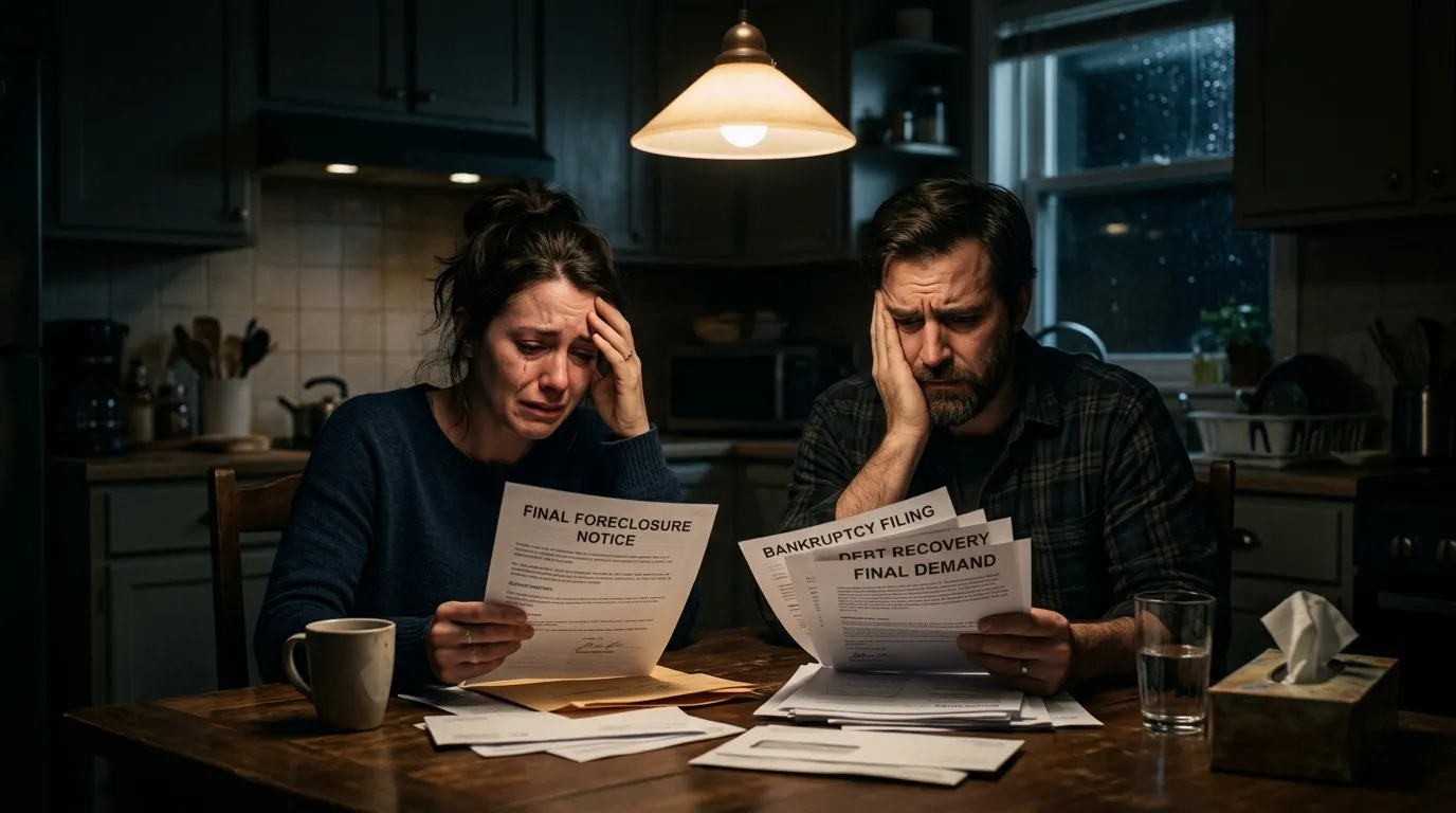 Hanna and Steven discovering the truth about their father's lies